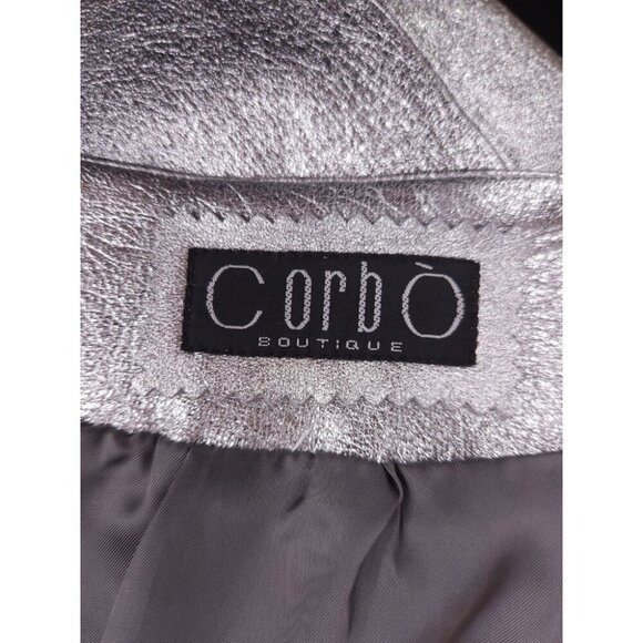 Corbo Boutique Silver Vegan Leather Mini Skirt Bespoke Size XS - Picture 6 of 6